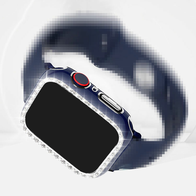 Apple Watch Series 9/8/7/Ultra 2/1 ケース カバー かわいい クリスタル風デコレーション アップルウォッチ シリーズ9/8/7/ウルトラ2/1 41mm/45mm/49mm｜keitaiichiba｜02