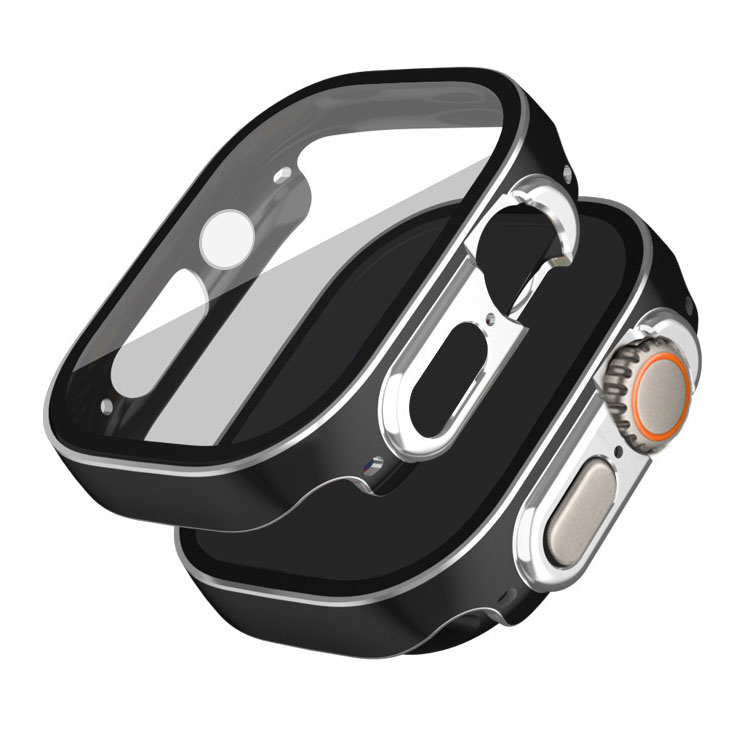 Apple Watch Series 9/8/7/Ultra 2/1 ケース カバー メッキ 強化ガラス（ガラスフィルム）付き 全面保護 液晶保護ケース アップルウォッチ｜keitaiichiba｜02