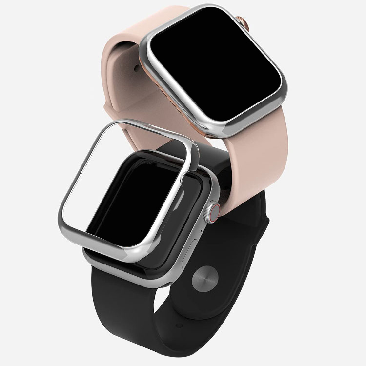 Apple Watch Series 9/8/7 カバー/ケース ステンレスバンパー 41mm/45mm かっこいい アップルウォッチ シリーズ9/8/7 バンパーカバー ステンレスフレーム｜keitaiichiba｜02