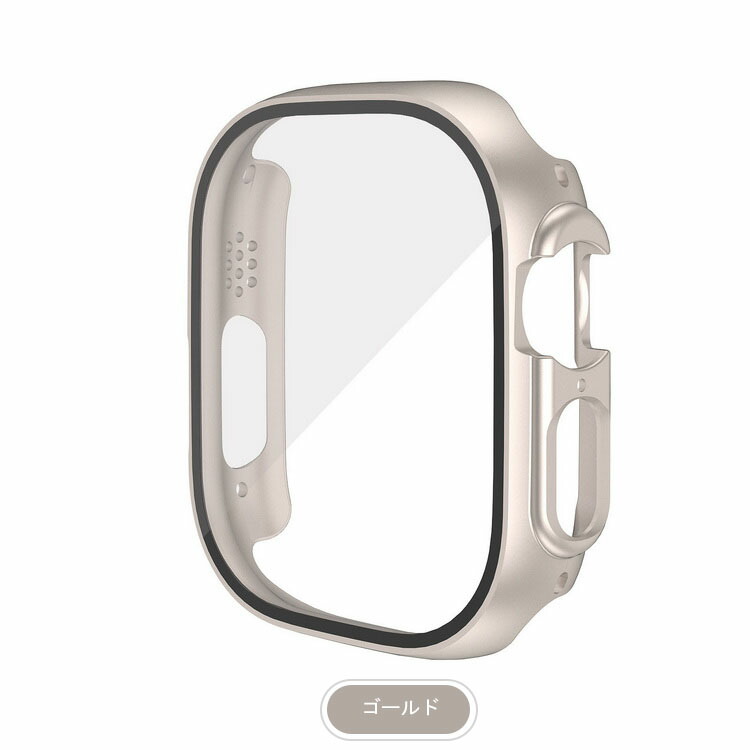 Apple Watch Series 9/8/7/Ultra 2/1 ケース カバー 強化ガラス（ガラスフィルム）付き 全面保護 液晶保護ケース アップルウォッチ｜keitaiichiba｜02