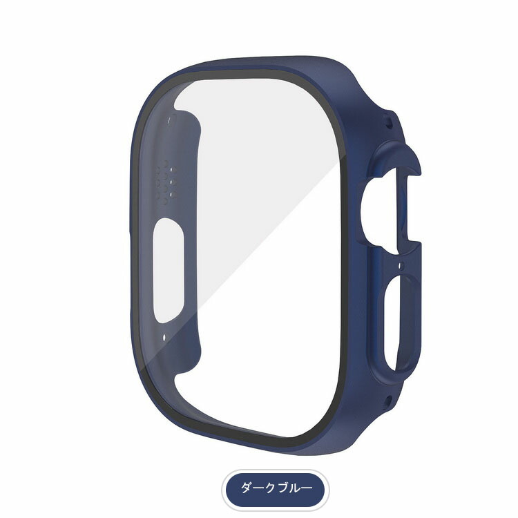 Apple Watch Series 9/8/7/Ultra 2/1 ケース カバー 強化ガラス（ガラスフィルム）付き 全面保護 液晶保護ケース アップルウォッチ｜keitaiichiba｜03