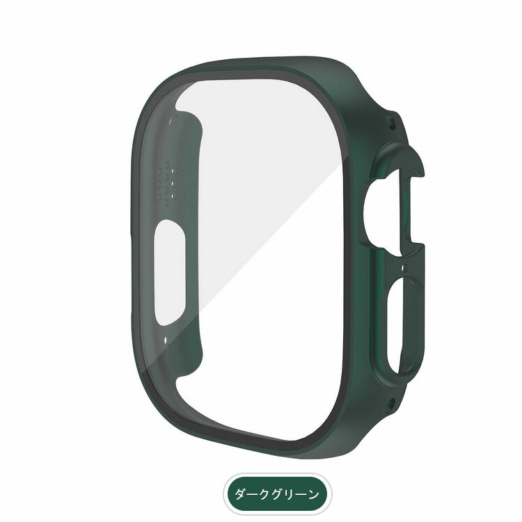 Apple Watch Series 9/8/7/Ultra 2/1 ケース カバー 強化ガラス（ガラスフィルム）付き 全面保護 液晶保護ケース アップルウォッチ｜keitaiichiba｜08