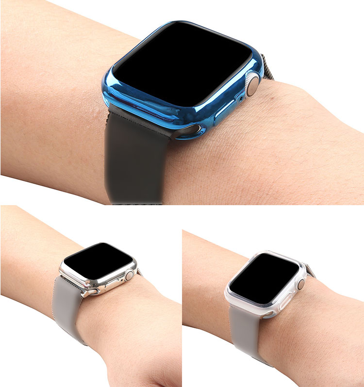Apple Watch Series 9/8/7/Ultra 2/1 ケース カバー アップルウォッチ シリーズ9/8/7/ウルトラ2/1 41mm/45mm/49mm メッキ ソフトケース 保護ケース｜keitaiichiba｜06