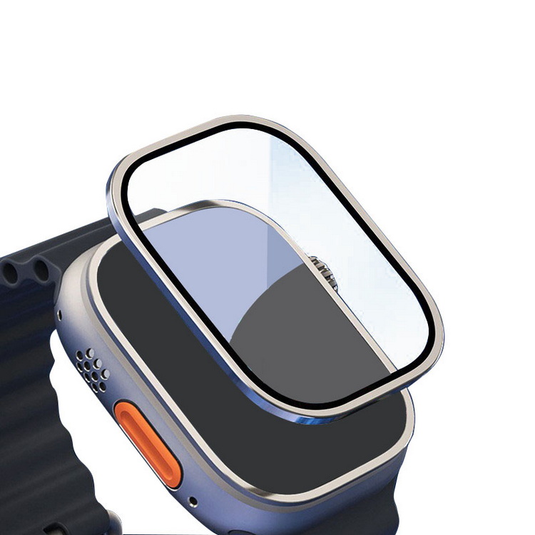 Apple Watch Ultra 2/1 �t���ی�t�B���� �S�ʕی� �����K���X �A���~ ���h�~ 49mm ���������� �A�b�v���E�H�b�` �E���g�� �t�B������� �v���e�N�^�[