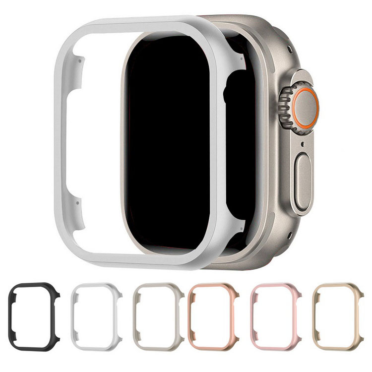 Apple Watch Ultra 2/1 バンパー ケース 耐衝撃 アルミ バンパー 49mm かっこいい アップルウォッチ ウルトラ カバー