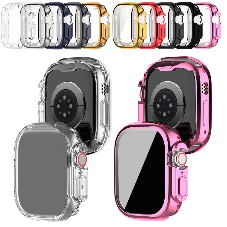 Apple Watch Ultra 2/1 �P�[�X �J�o�[ �t���ی� TPU ���b�L �\�t�g�P�[�X �A�b�v���E�H�b�` �E���g��2/1 49mm �ی�P�[�X �����ȒP