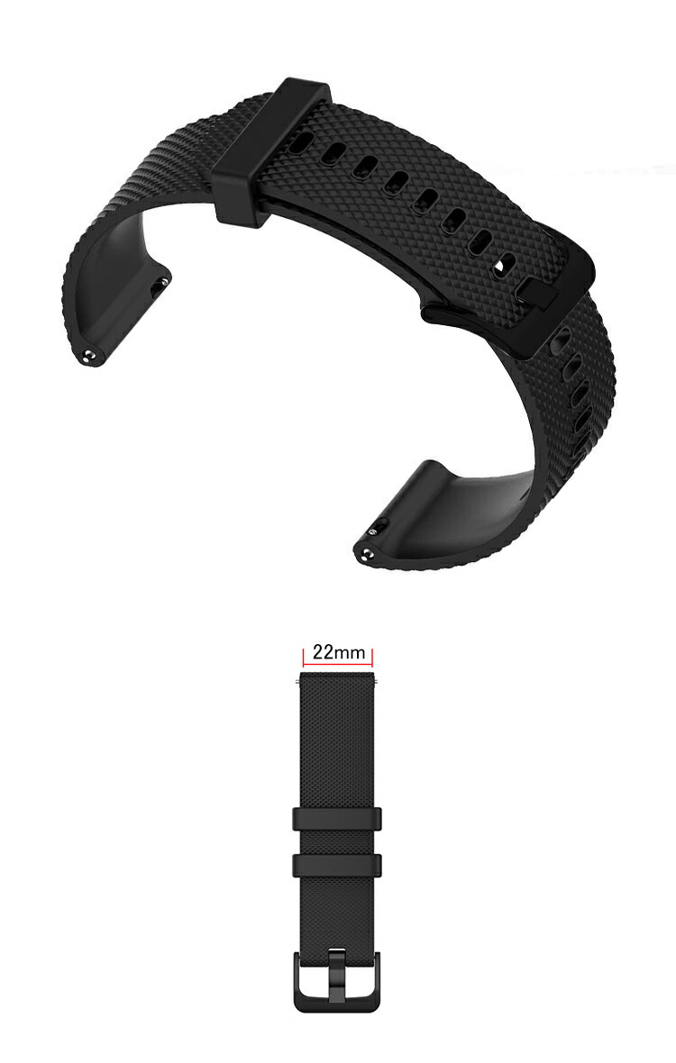 Amazfit Balance ベルト バンド シリコン 22mm 交換リストバンド/交換バンド/交換ベルト おすすめ アマズフィット Balance ソフトバンド｜keitaiichiba｜03