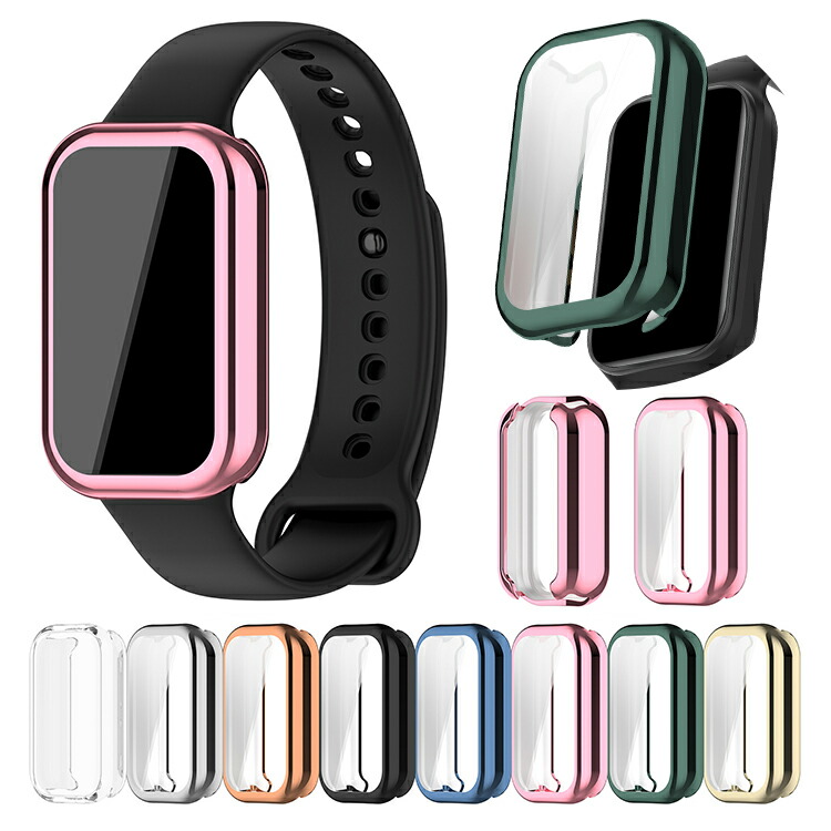 Xiaomi Smart Band 8 Active �P�[�X �J�o�[ ���b�L / �N���A �t���ی� �t�B������� �ی�P�[�X/�J�o�[ �V���I�~ �X�}�[�g �o���h8 �A�N�e�B�u TPU