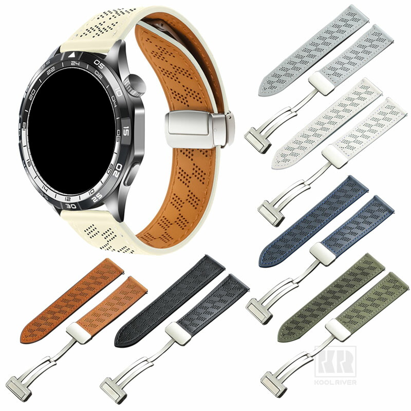 GARMIN �X�}�[�g�E�H�b�`�Ή� �o���h �x���g �}�O�l�b�g�t�� ���C�t�� Forerunner 570 PU���U�[ �o���h��18mm 20mm 22mm
