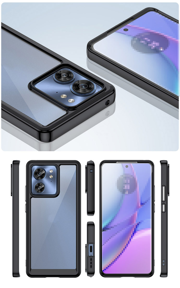 motorola edge 40 ケース カバー 透明 シンプル モトローラ エッジ 耐