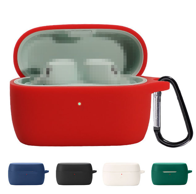 Jabra Elite 4 ケース ワイヤレスイヤホン 保護シリコン カラビナ付き