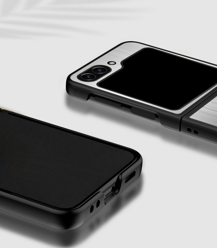 Galaxy Z Flip5 ケース カバー 折りたたみ型 メタル ギャラクシーZ