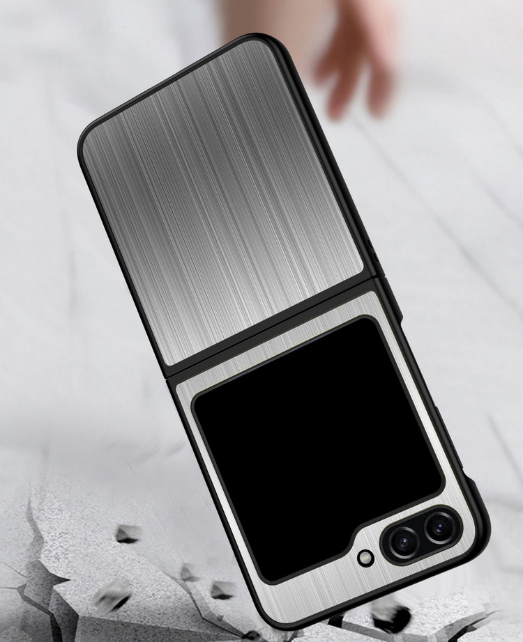 Galaxy Z Flip5 ケース カバー 折りたたみ型 メタル ギャラクシーZ