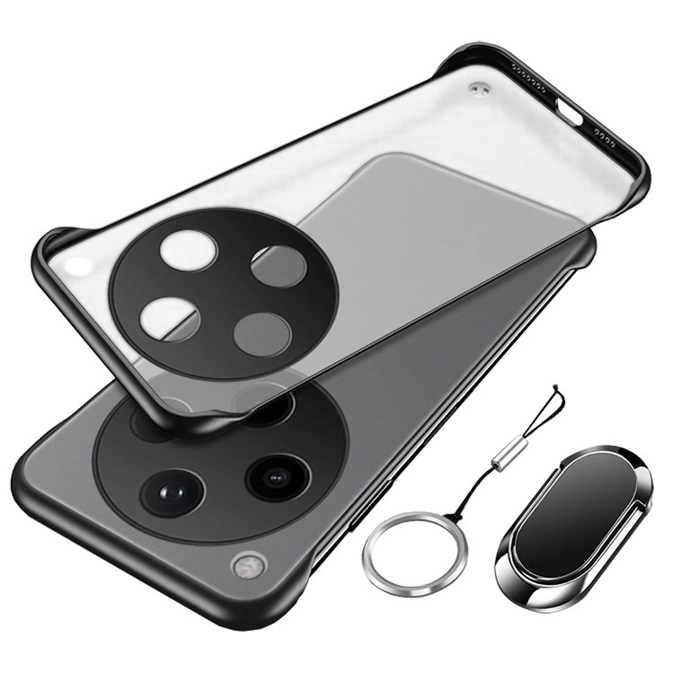 OPPO Find X8 ケース カメラ保護あり 分離型スマホリング付き カラビナ