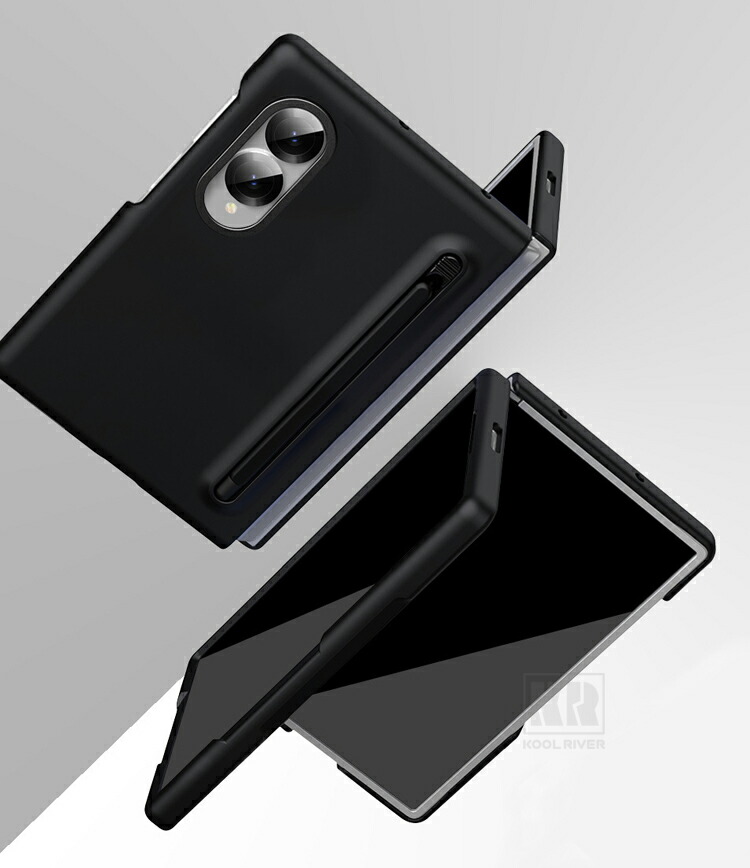 スマホのカバー Galaxy Z Fold 8 ケース カバー 折りたたみ型 強化ガラスフィルム付き