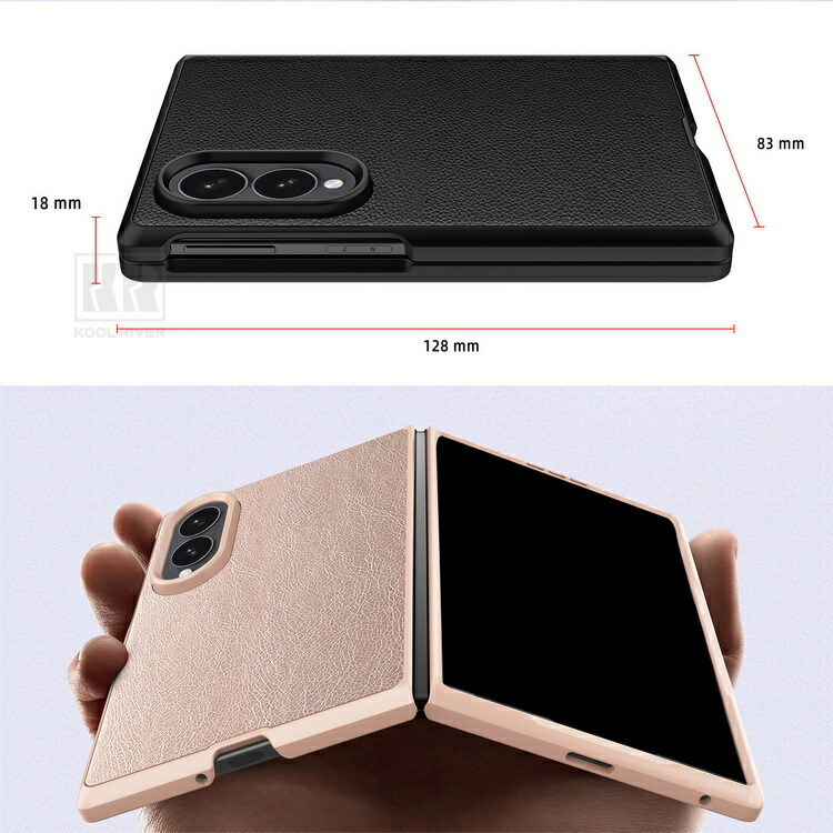 Galaxy Z Fold 8 ケース カバー 折りたたみ型 強化ガラスフィルム付き