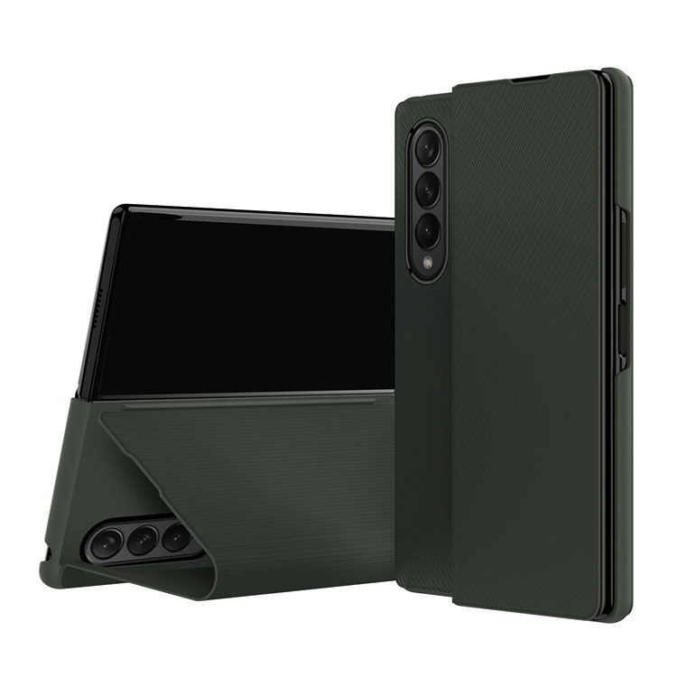 Galaxy Z Fold4 ケース/カバー 手帳型 かわいいレザー スタンド機能