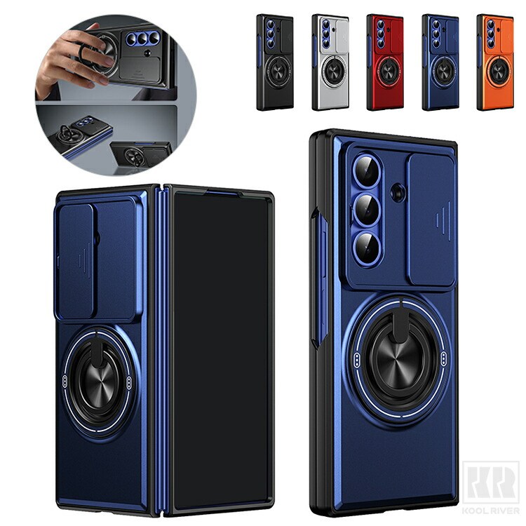 Insta Galaxy Z Fold8�Ή� �P�[�X �X���C�h���J���������Y�J�o�[�t�� �J�o�[ �܂肽���݌^ �����Y�ی� �}�O�l�b�g���ԍڃz���_�[�Ή�  ��̌^�����O�t��