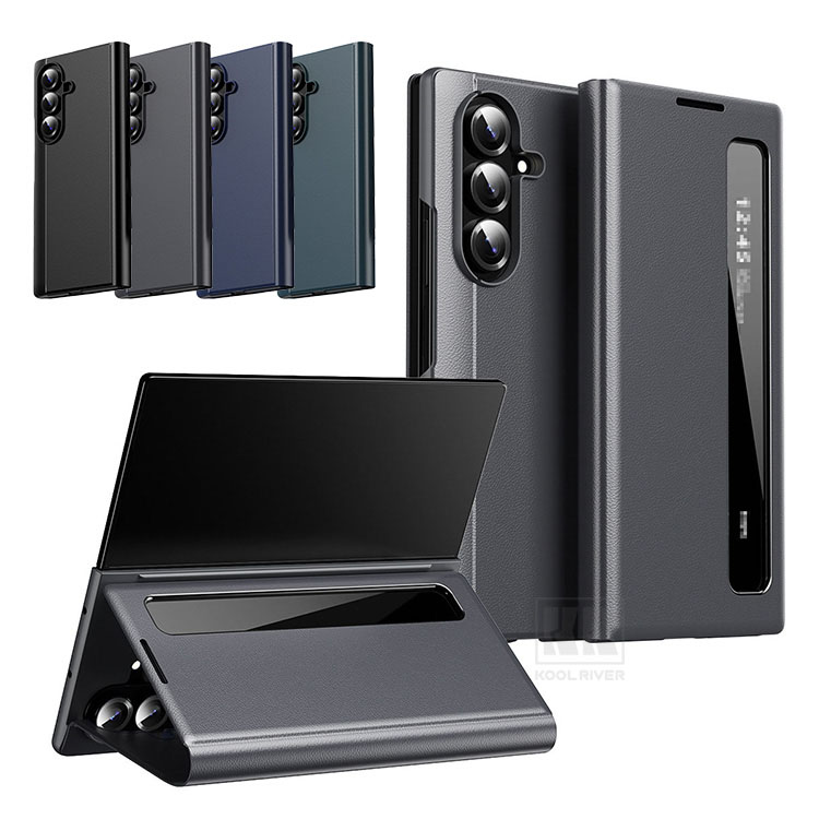Galaxy Z Fold8 �P�[�X �J�o�[ �܂肽���݌^ �蒠�^PU���U�[�P�[�X PU���U�[ + �v���X�`�b�N �X�^���h�@�\ �V���v�� �ی�P�[�X Samsung �T���X��