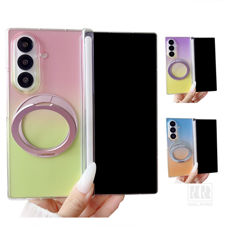 Galaxy Z Fold8 �P�[�X �J�o�[  �ϏՌ� ������ �O���f�[�V���� Qi�[�d ���C�����X�[�d�Ή� ��̌^�����O�t�� �X�^���h�@�\ �V���v�� ������ Samsung