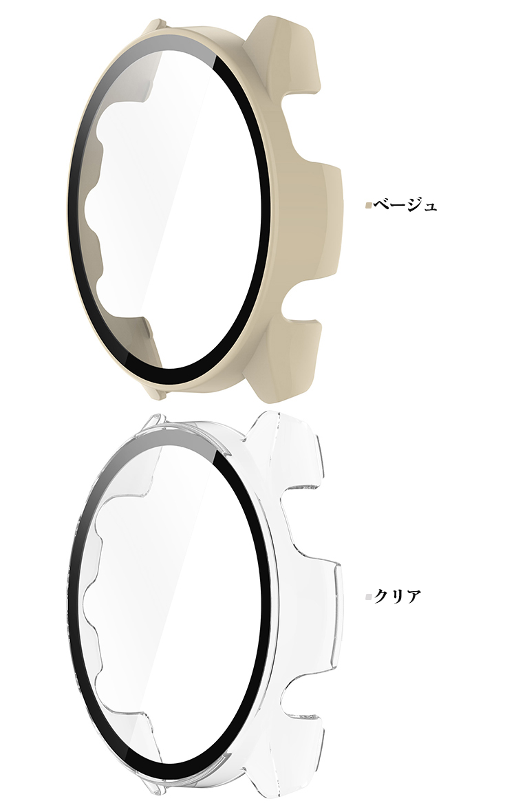 Garmin Forerunner 965 ケース カバー 液晶面強化ガラス 全面保護 液晶