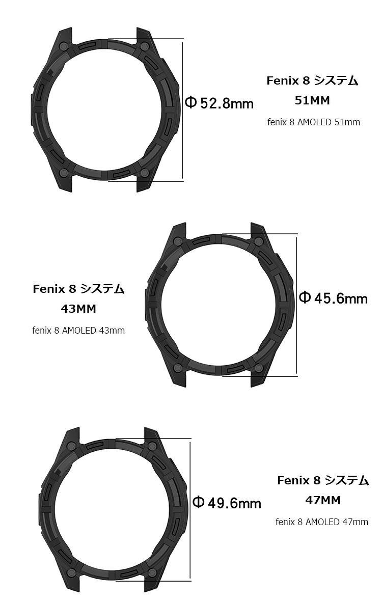 Fenix8 クリアケース Fenix 8 シ...の詳細画像1