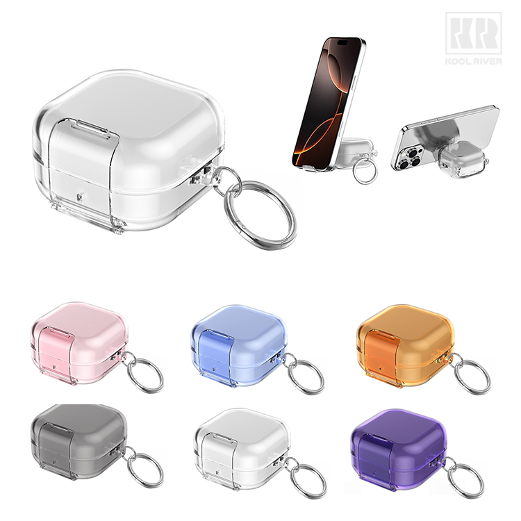 Insta Galaxy Buds4�Ή� �P�[�X Buds 4 Pro �N���A �J�o�[ ����  �ϏՌ� TPU �\�t�g �P�[�X �X�^���h�@�\���� �V���v�� �J���r�i�t�� �N���A�P�[�X