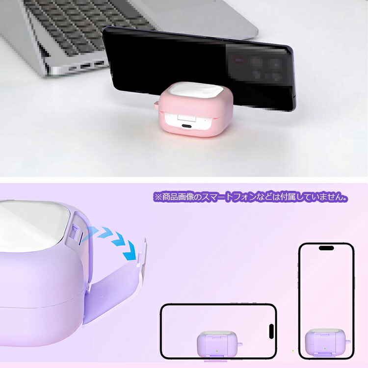 Galaxy Buds4 ケース Buds 4 Pro クリア カバー 透明 カラビナ付き