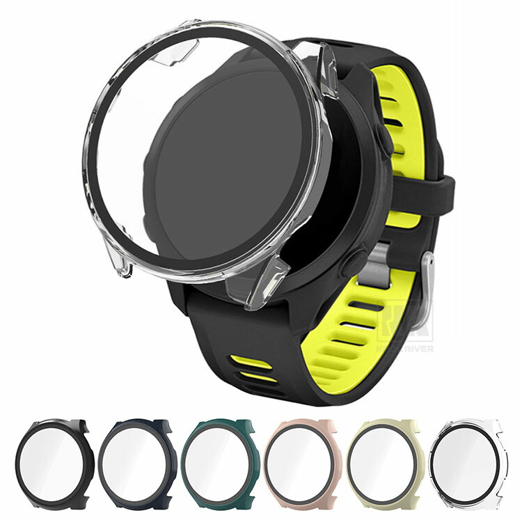 Forerunner 70/170 �P�[�X 170Music �J�o�[ �t���ʋ����K���X �S�ʕی� �t���ی�P�[�X �P�F/�N���A �t�B������� �n�[�h�P�[�X Garmin �K�[�~��
