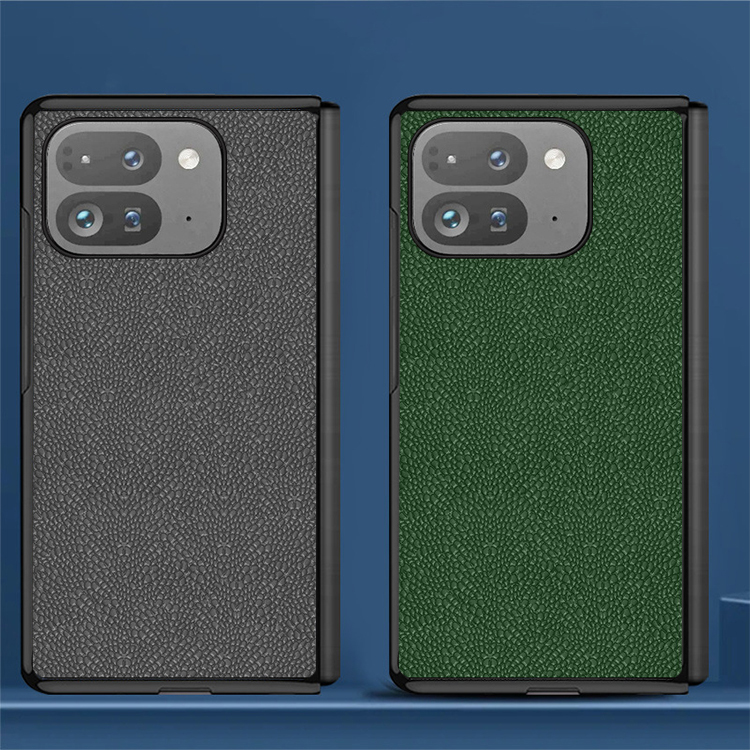 Pixel 9 Pro Fold ケース 耐衝撃 カバー PUレザー+プラスチック