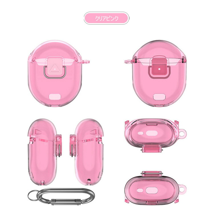 Google Pixel Buds Pro 2 ワイヤレス ヘッドホン ケース カラビナ付き