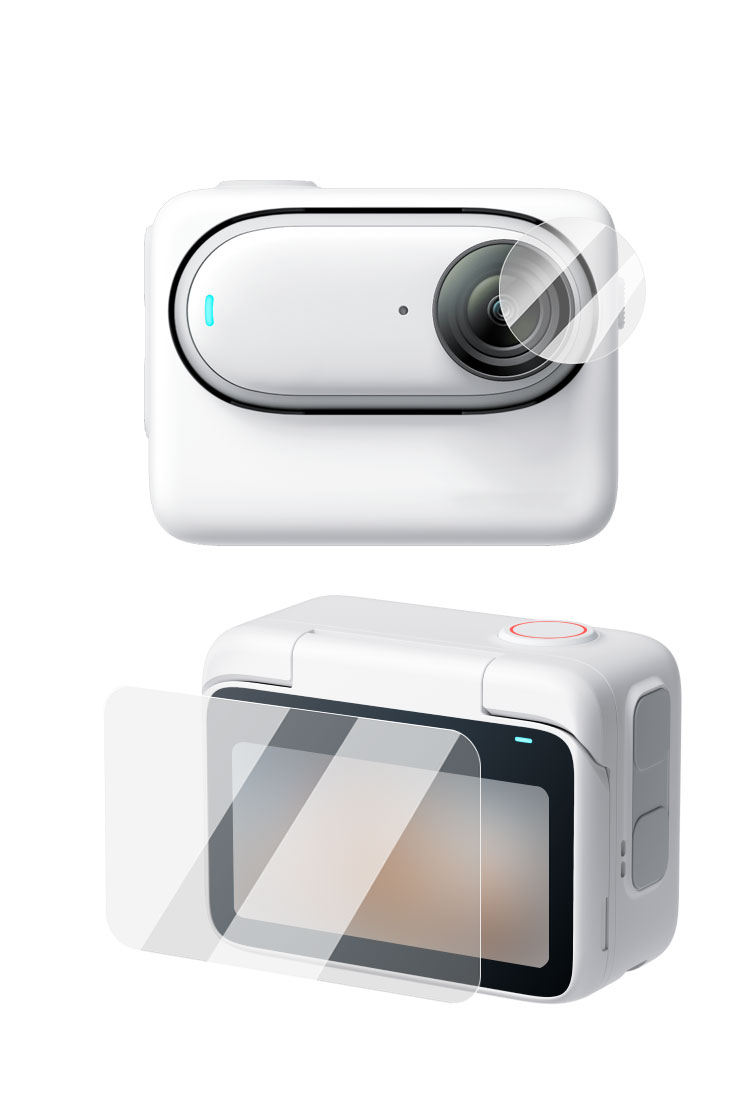 Insta360 GO 3S ガラスフィルム 強化ガラス カメラレンズ+液晶