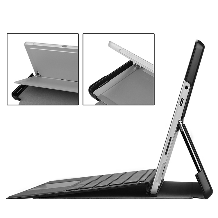 【美品】Microsoft Surface Go 4 タイプカバー　セット Surface Go 4 ケース 3 / 2 手帳型 カバー PUレザー スタンド