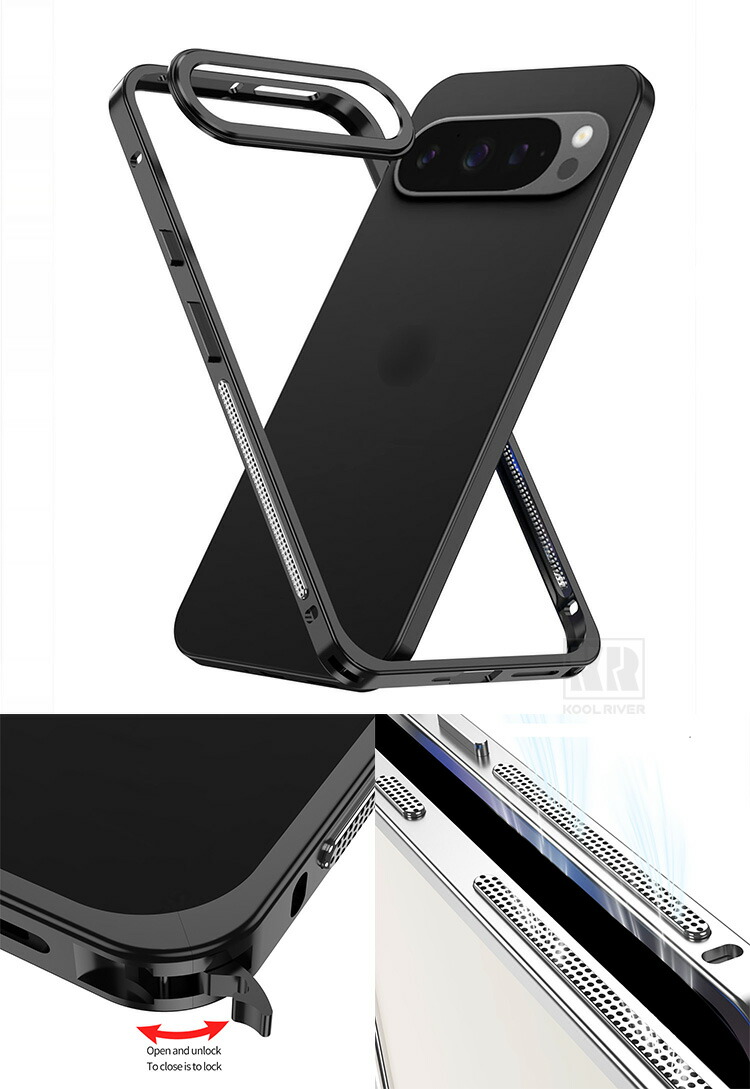 Pixel10 バンパー アルミ ケース Pro / XL カバー かっこいい メタル