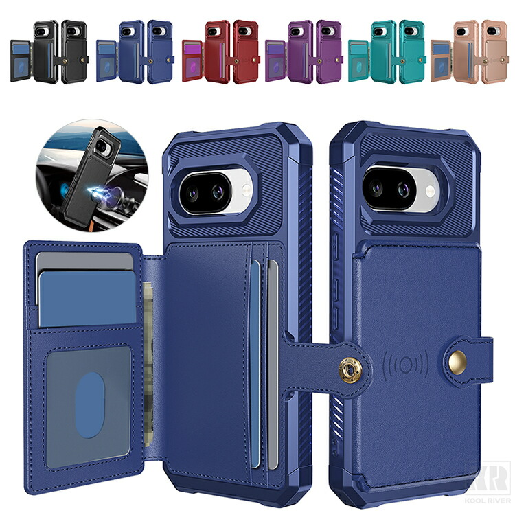 Insta Pixel 10a�Ή� �P�[�X �ϏՌ� Pixel9a �J�o�[ PU���U�[�P�[�X �}�O�l�b�g���ԍڃz���_�[�Ή� �J�[�h���[ �X�^���h�@�\ ���ʊ���~�� �p �ی�