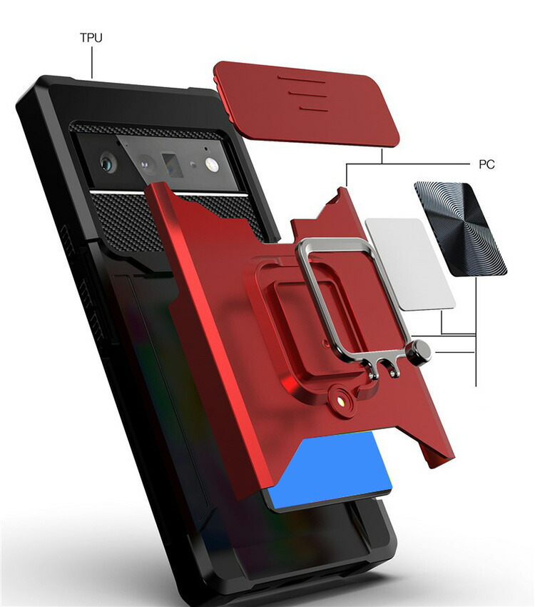 Google Pixel 6/Pixel 6 Pro ケース/カバー 耐衝撃 TPU かっこいい 片