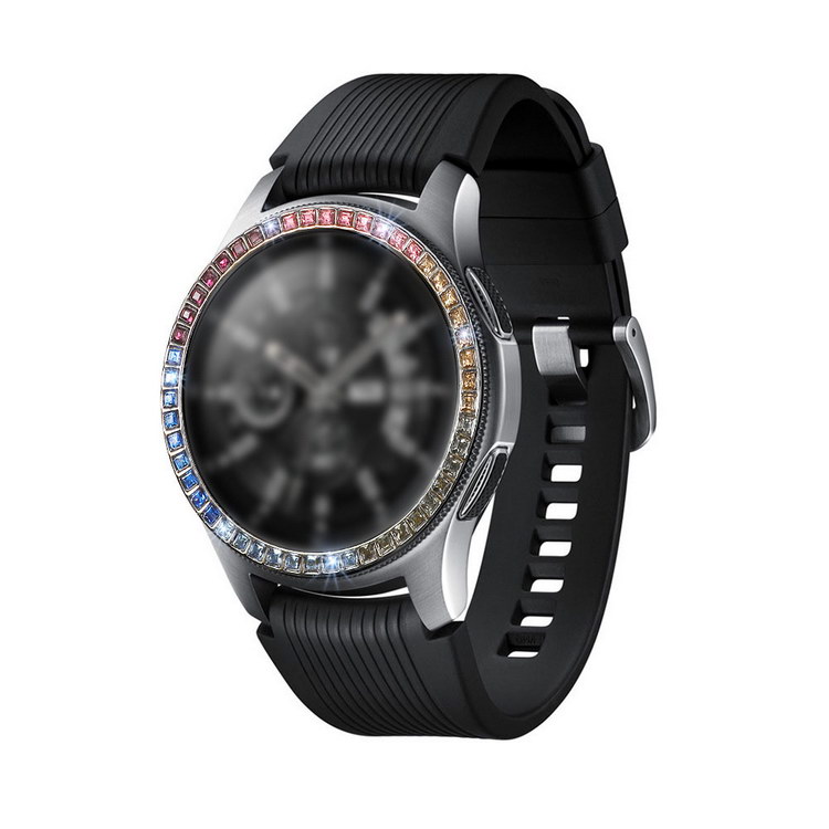 Galaxy Watch 4 Classic 42mm/46mm ベゼルリング 保護カバー ベゼルリング フレーム ステンレス 取付簡単 粘着式 ギャラクシーウォッチ｜keitaiichiba｜02
