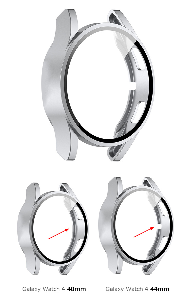 Galaxy Watch 4 40mm/44mm ケース カバー 強化ガラス付き レディース メンズ 保護カバー 保護ケース ギャラクシーウォッチ スマートウォッチケース｜keitaiichiba｜04