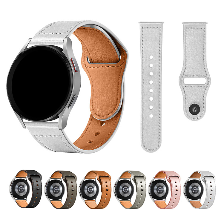 Galaxy Watch6/6 Classic/5/5 Pro ベルト 交換 PUレザー バンド幅 20mm ギャラクシーウォッチ 5/5 プロ 40mm/44mm/45mm/ 交換リストバンド 交換バンド｜keitaiichiba