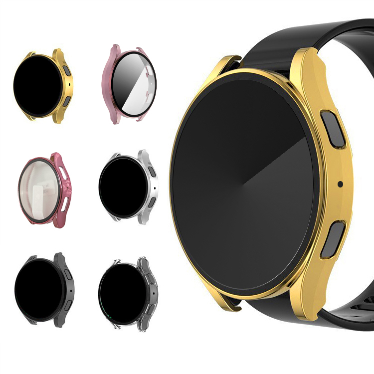 Galaxy Watch 7 �P�[�X �ϏՌ� ���b�L �J�o�[ �����K���X �K���X�t�B�����t��  �t���ی�P�[�X �M�����N�V�[�E�H�b�`7 40/44mm �P�F/�N���A �t�B�������
