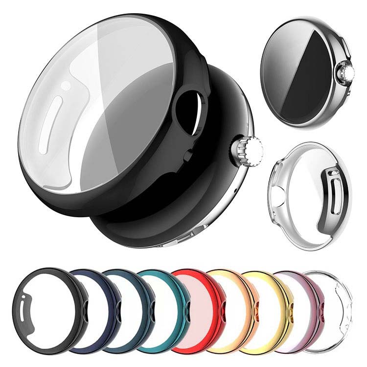 Google Pixel Watch 2/1 �P�[�X �J�o�[ ���b�L / �N���A �t���ی� �t�B������� �ی�P�[�X/�J�o�[ �O�[�O���s�N�Z�� �E�H�b�` TPU �y�� �ȈՒ��E ���h�~