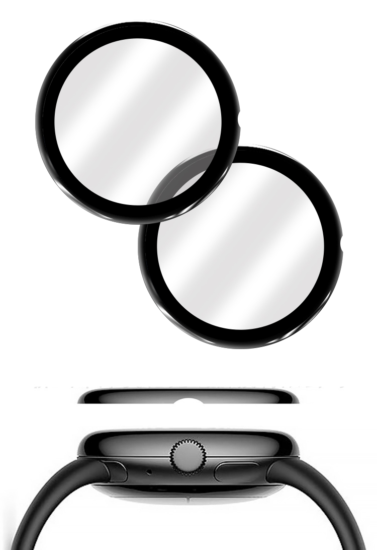 Google Pixel Watch 液晶保護フィルム 2枚入り 曲面対応 全面保護 PMMA素材 傷防止 プロテクター フィルム 保護シート ピクセル ウォッチ pixelwatch｜keitaiichiba｜02