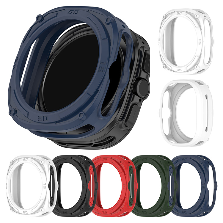 Galaxy Watch Ultra 2025 Ultra1/ 2 Ultra �P�[�X TPU �ϏՌ��P�[�X/�J�o�[ �M�����N�V�[�E�H�b�` �E���g�� ��1/2���� �\�t�g�P�[�X �J�o�[ �ی�P�[�X/�J�o�[