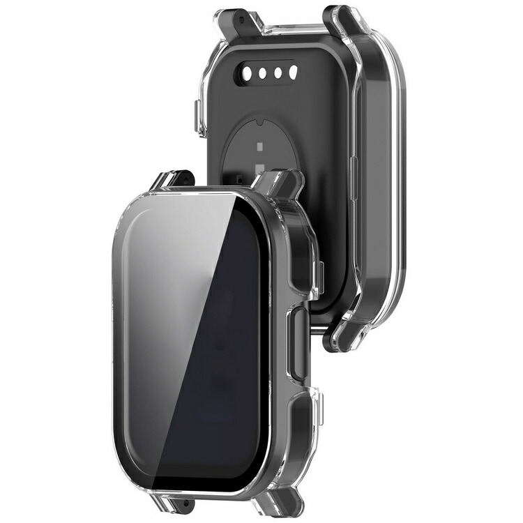HAYLOU Watch 2 LS02 ケース カバー 液晶面強化ガラス 全面保護 液晶保護ケース ハイロー ヘイルー ウォッチ 2 LS02 単色/クリア フィルム一体 |  | 03