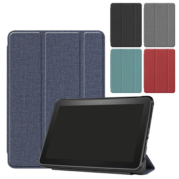 Amazon Fire HD8 �P�[�X 2024���f�� �蒠�^ �J�o�[ PU���U�[ �L�����o�X�� �X�^���h�@�\ �Ռ��z�� �V���v�� ������� �蒠�^PU���U�[�P�[�X/�J�o�[