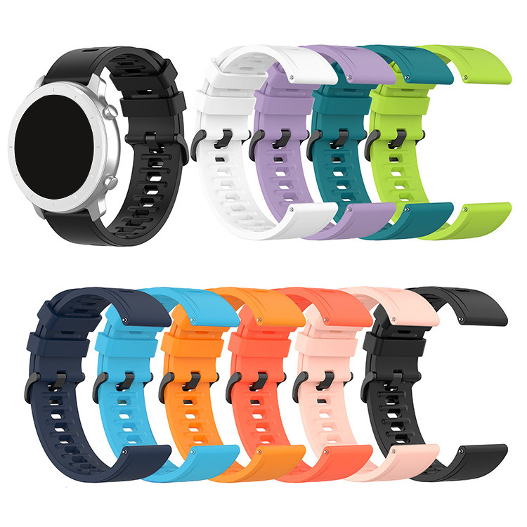 Amazfit GTR 2/GTR 2e/GTR 3/GTR 3 Pro 46mm ベルト バンド 交換 時計バンド シリコン 6色 おすすめ  Quick Release バンド 22mm Sports 便利