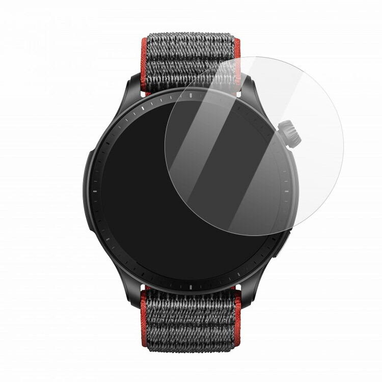 Amazfit GTR 4 フィルム 強化ガラス 液晶保護 アマズフィット GTR 4 液晶保護フィルム 2枚入り 保護シート 液晶保護 光沢 傷防止 スマートウォッチ｜keitaiichiba｜02