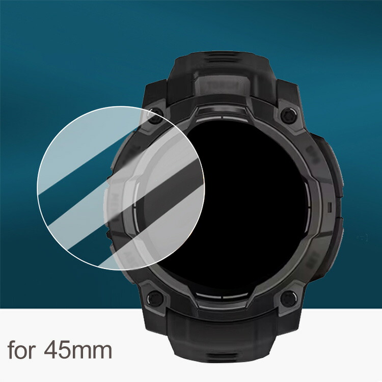 Garmin Instinct 3 AMOLED ガラスフィルム 強化ガラス 液晶保護 