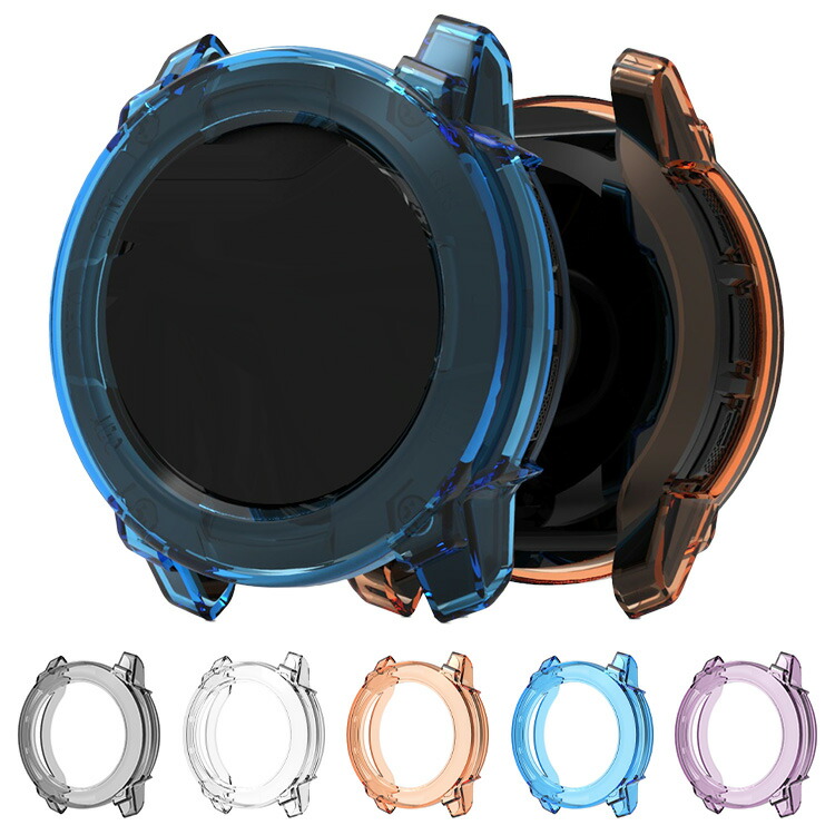 Garmin Instinct 3 AMOLED NAP[X/Jo[ ϏՌ یP[X Jo[ \tgTPU NA veN^[Jo[ ^ y \tgP[X GARMIN K[~