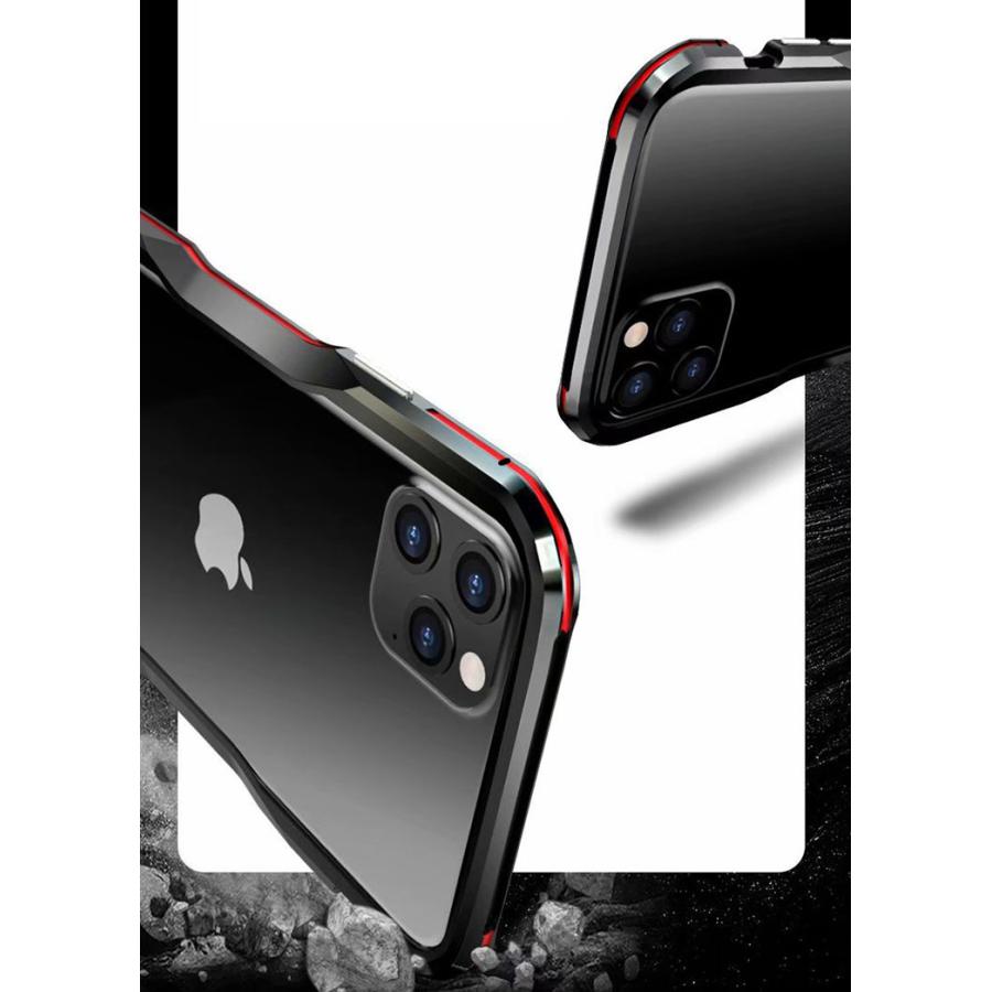 【強化ガラス付き】iPhone11/11 Pro/11 Pro Max ケース/カバー アルミ バンパー かっこいい アルミサイドバンパー｜keitaiichiba｜06